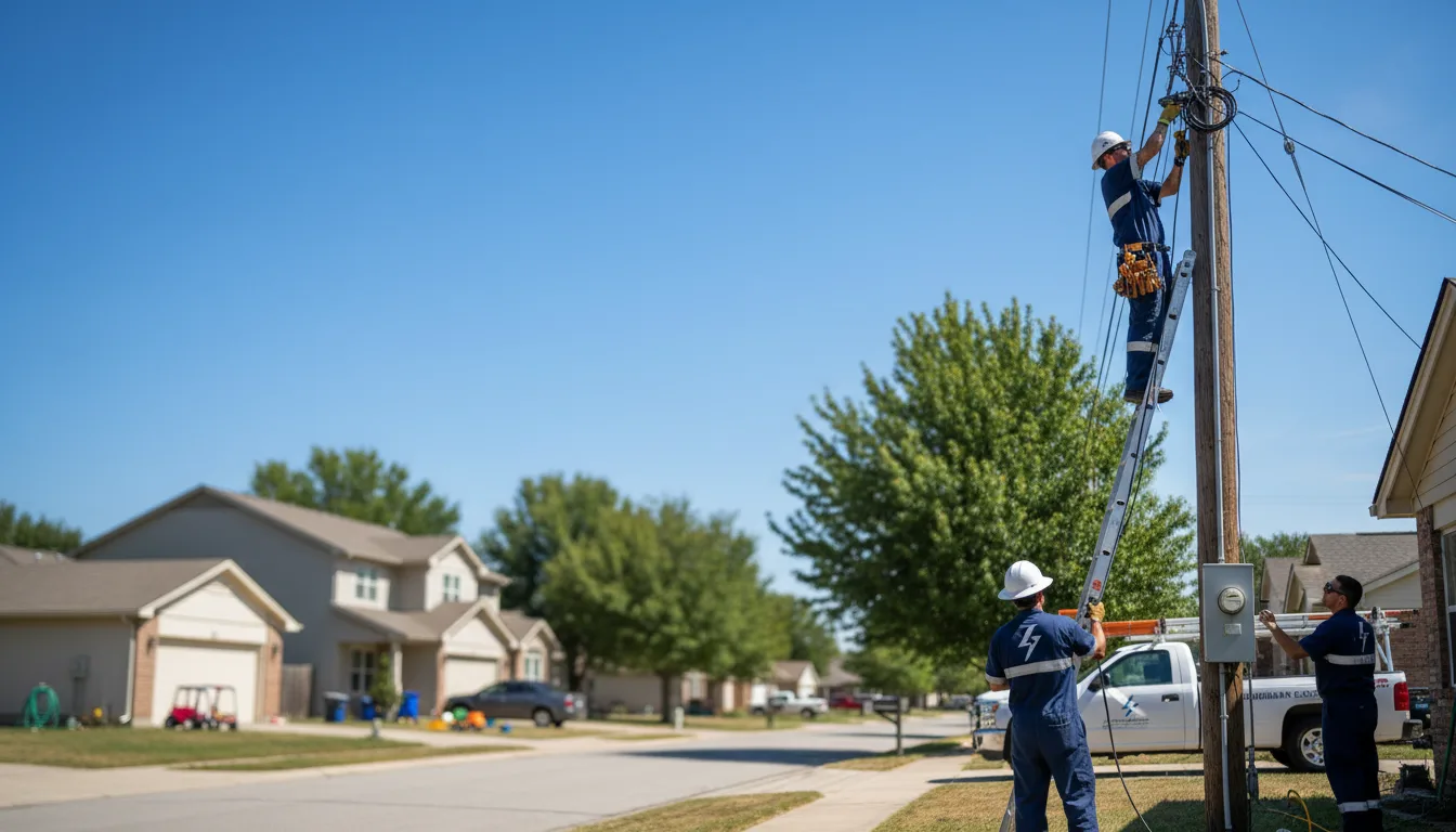 Residential electrician providing installation services in Beckville, TX